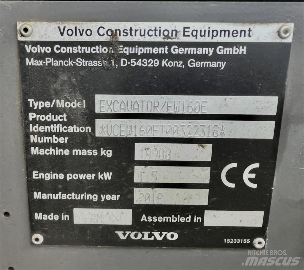 Volvo EW 160 E Bagri na kolesih