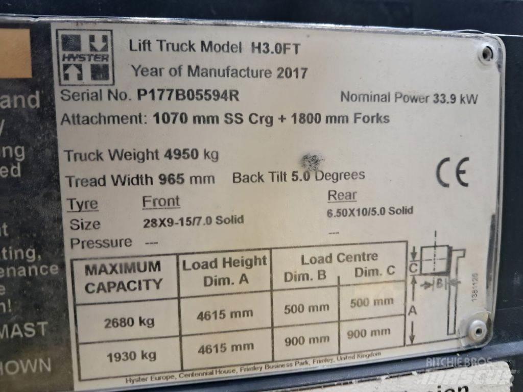 Hyster H3.0FT Električni viličarji