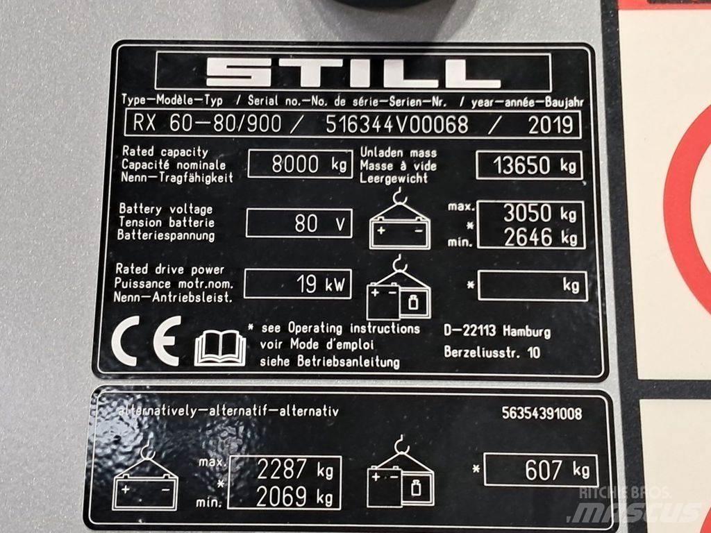 Still RX60-80/900 Električni viličarji