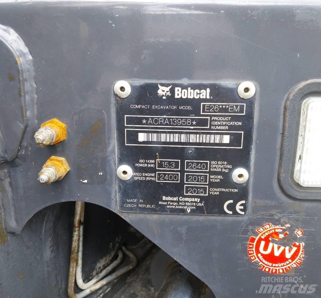 Bobcat E 26 Mini bagri <7t