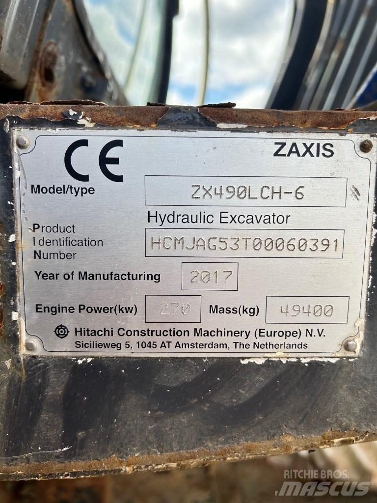Hitachi 490 LCH-6 Bagri goseničarji