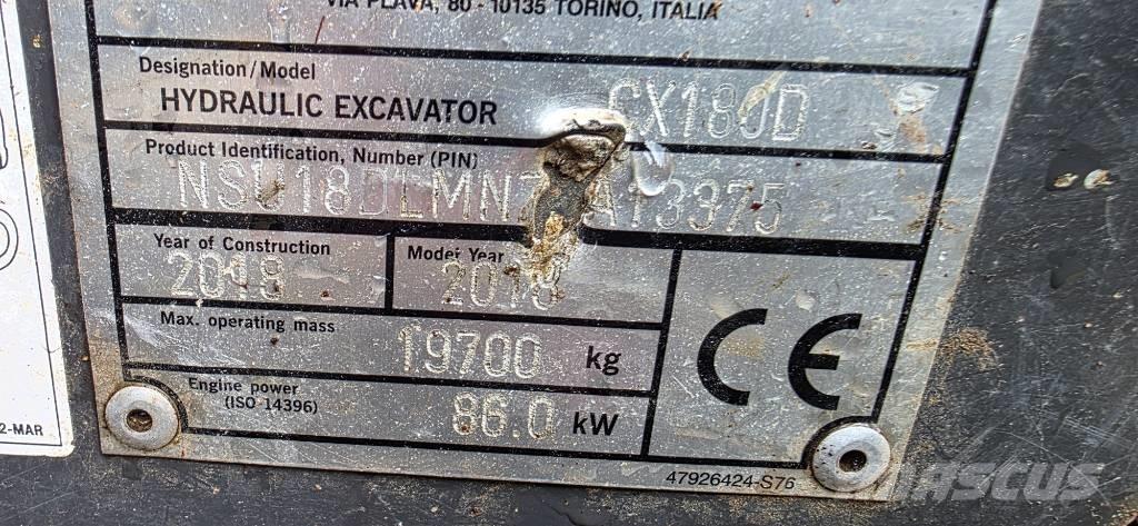 CASE CX180D Bagri goseničarji