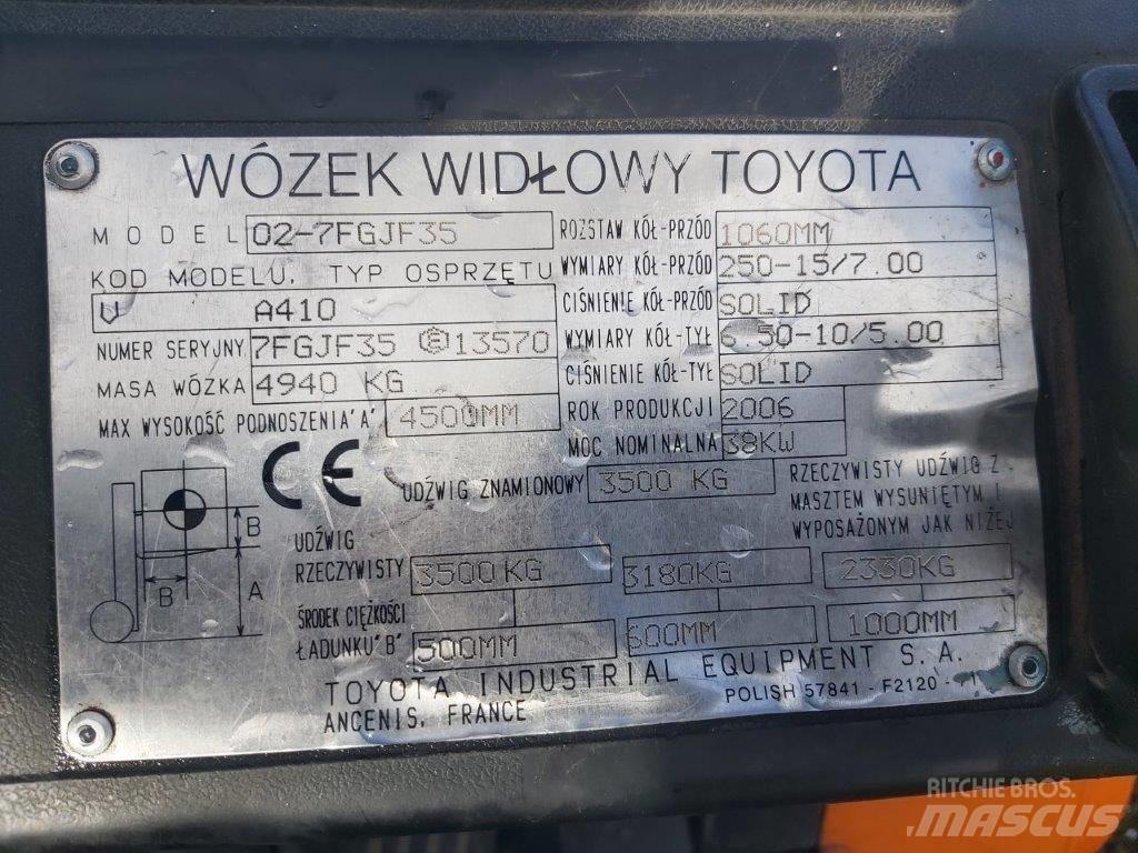 Toyota 7FG35 Plinski viličarji