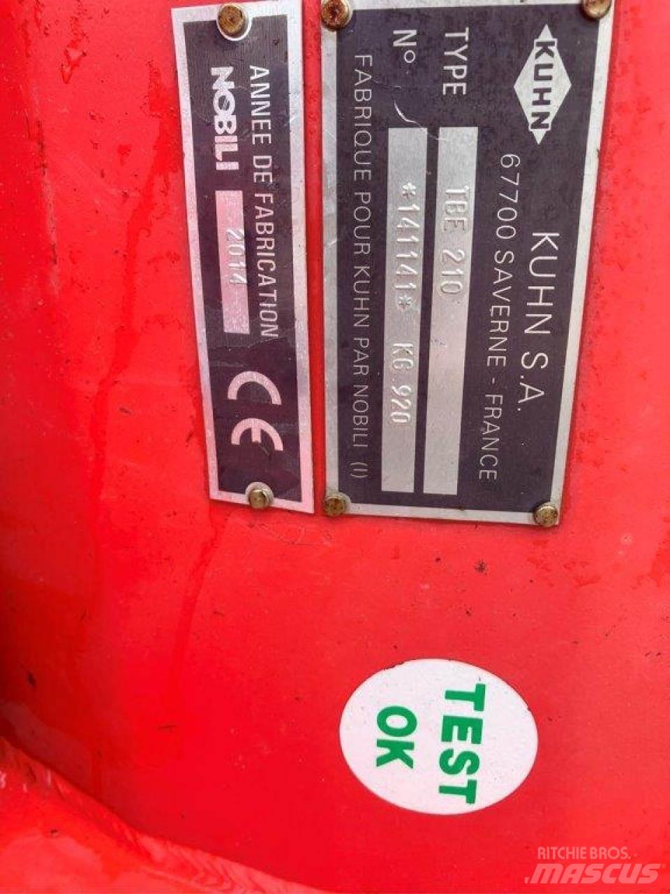 Kuhn TBE 210 Kosilnice za pašnike