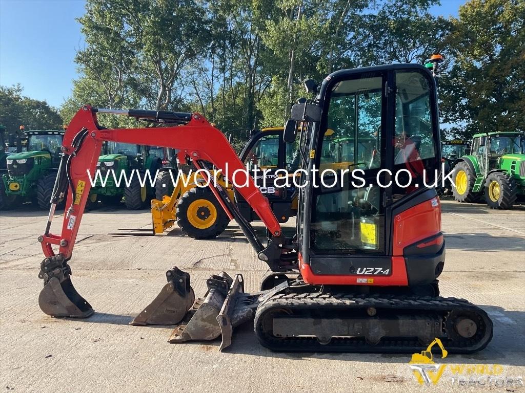 Kubota U 27-4 Mini bagri <7t