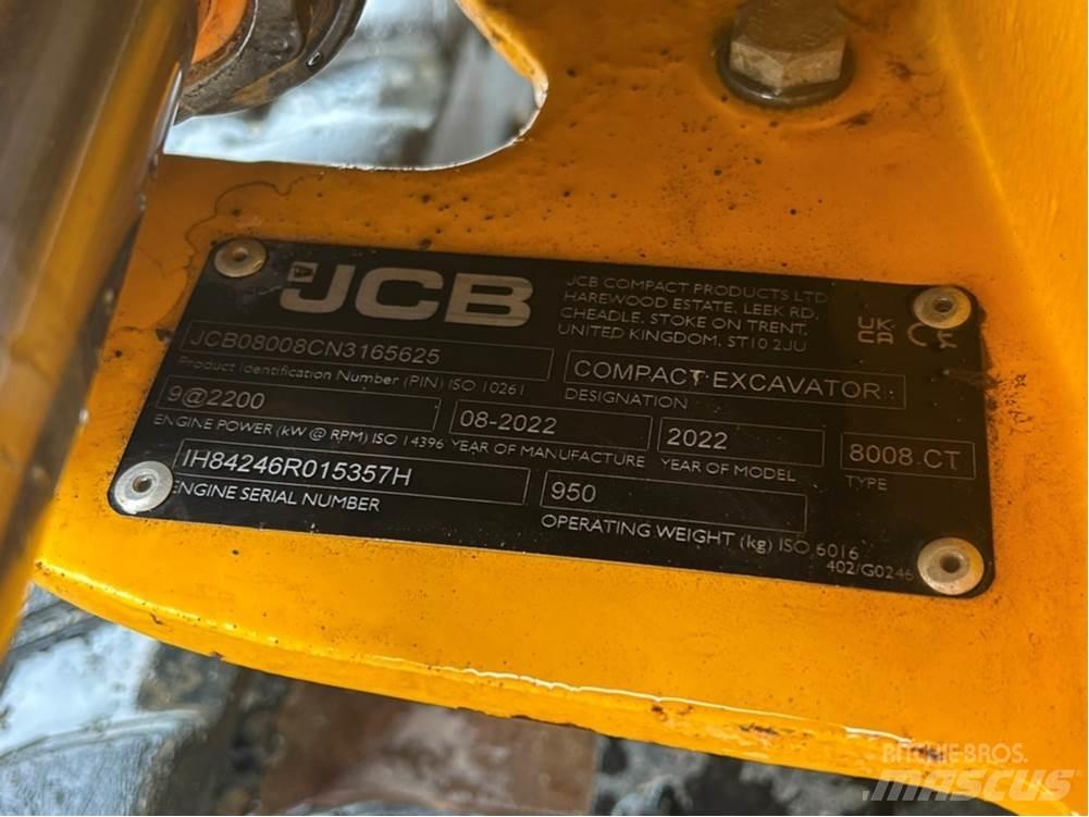 JCB MICRO 8008 Mini bagri <7t