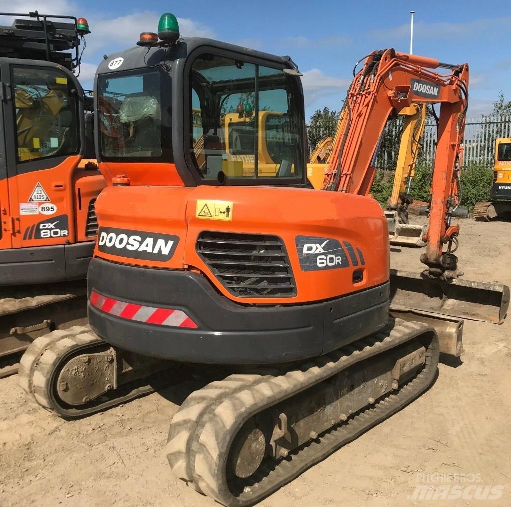 Doosan DX 60 R Mini bagri <7t