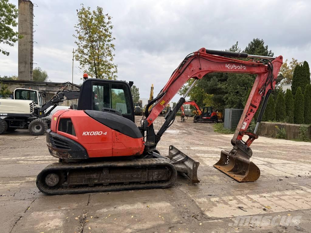 Kubota KX 080-4 Midi bagri 7t – 12t