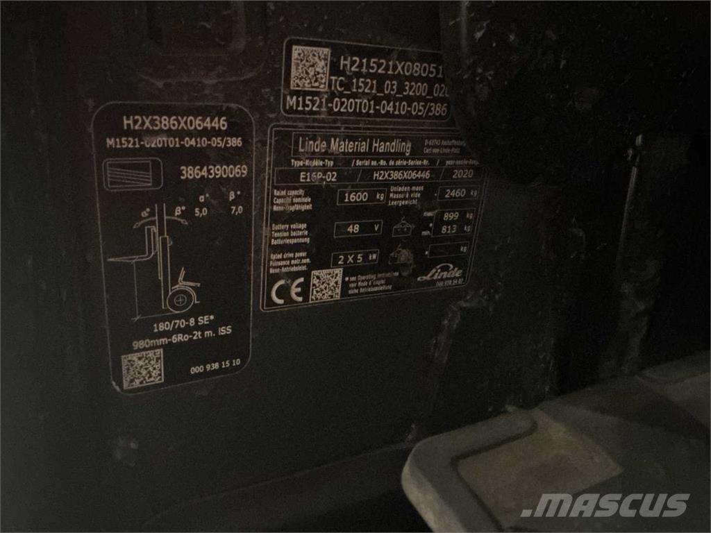 Linde E16P Električni viličarji