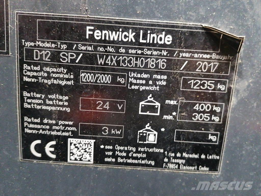 Linde D12 SP Ročni električni viličar