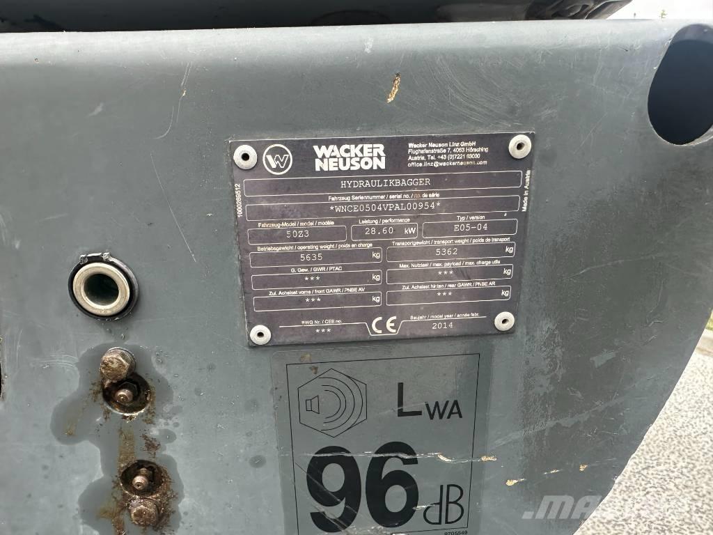 Wacker Neuson 50 Z3 Mini bagri <7t