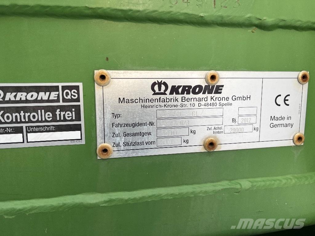 Krone ZX 450 GL Samonakladalne prikolice
