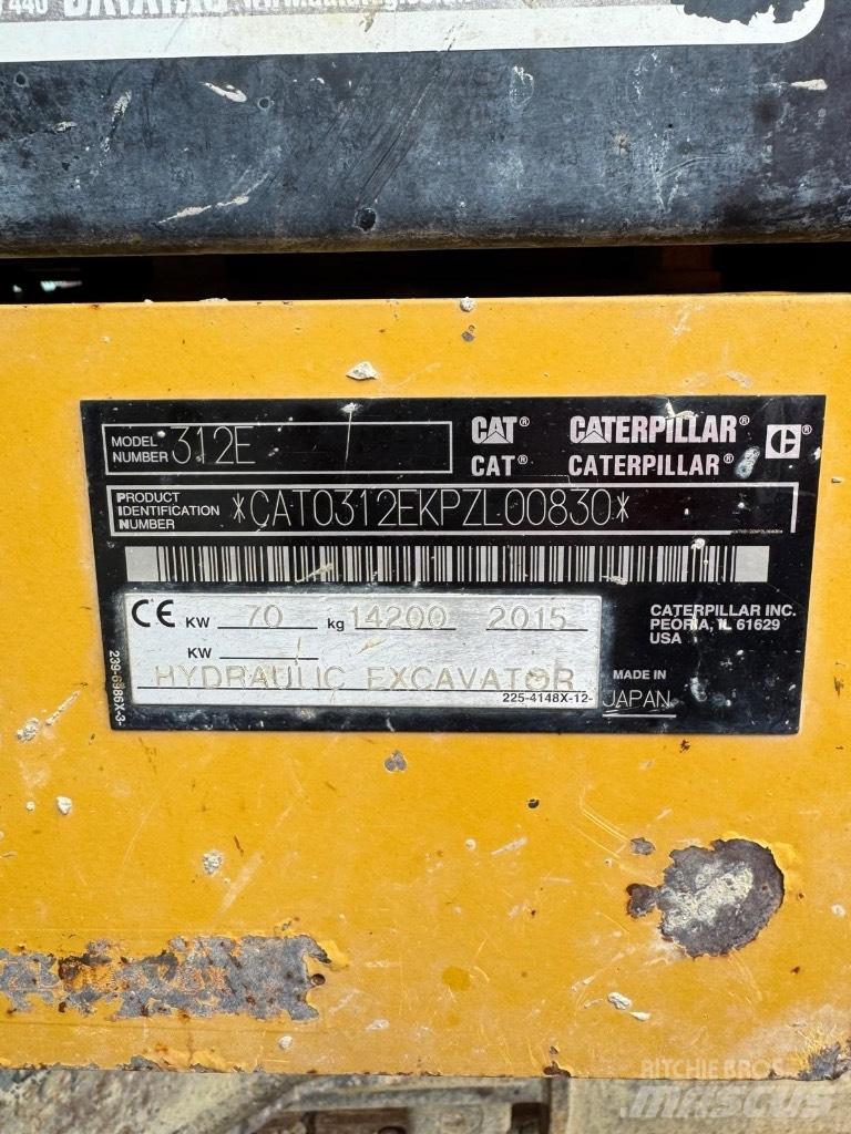 CAT 312 E Bagri goseničarji