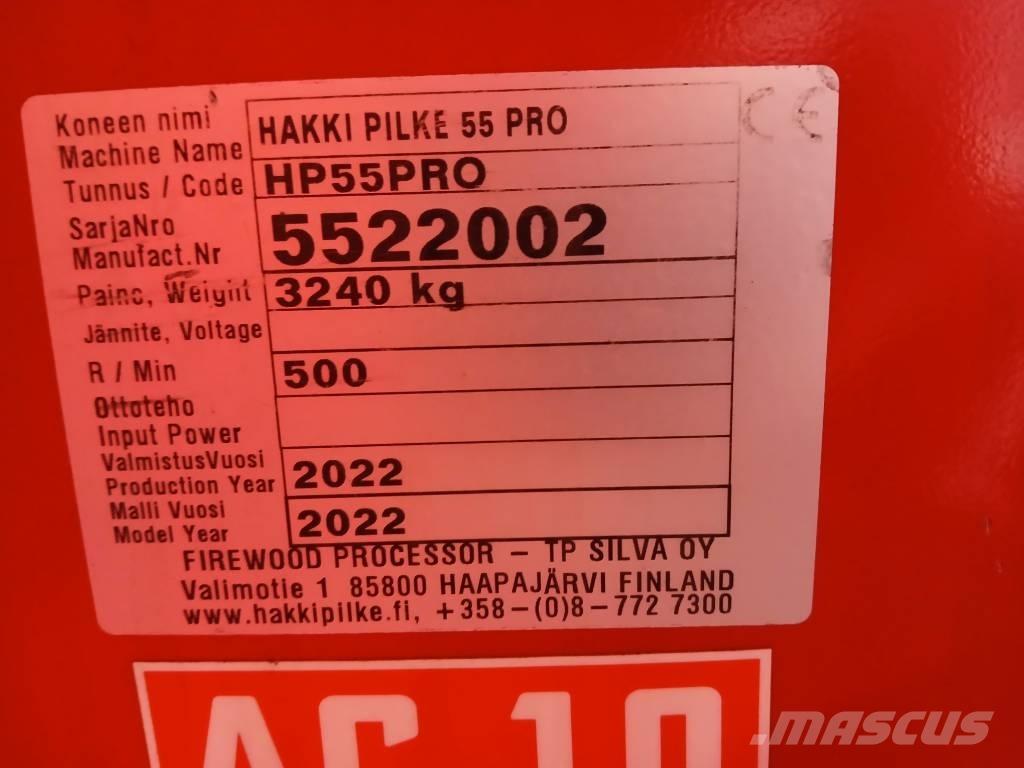 Hakki Pilke 55 Pro Cepilniki, lesni drobilci, in žage