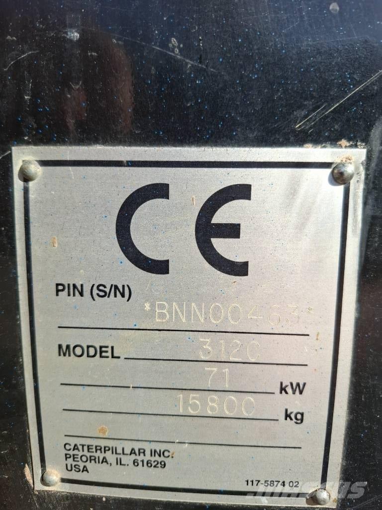 CAT 312 C Bagri goseničarji