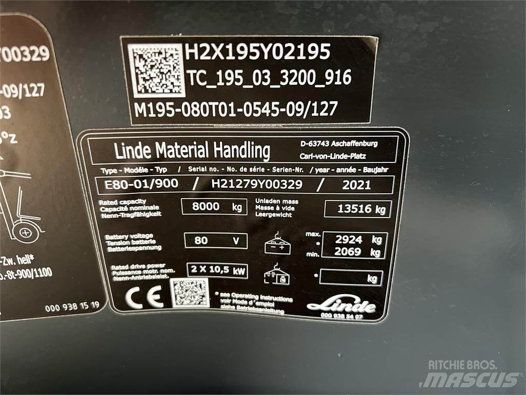 Linde E80/900 Električni viličarji
