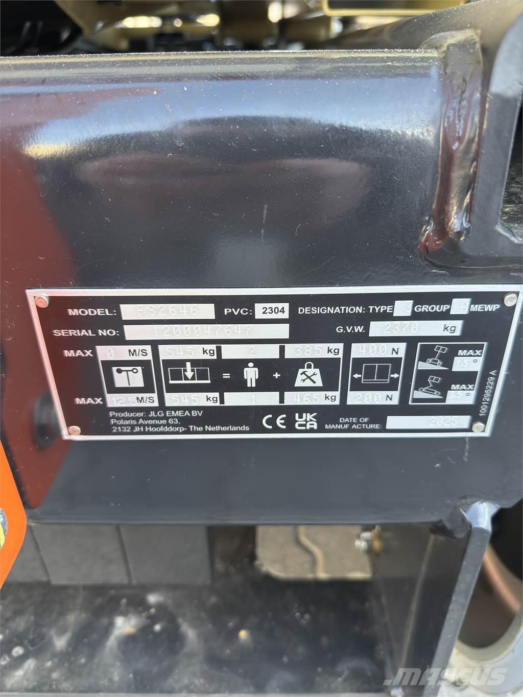 JLG ES2646 Škarjaste dvižne ploščadi