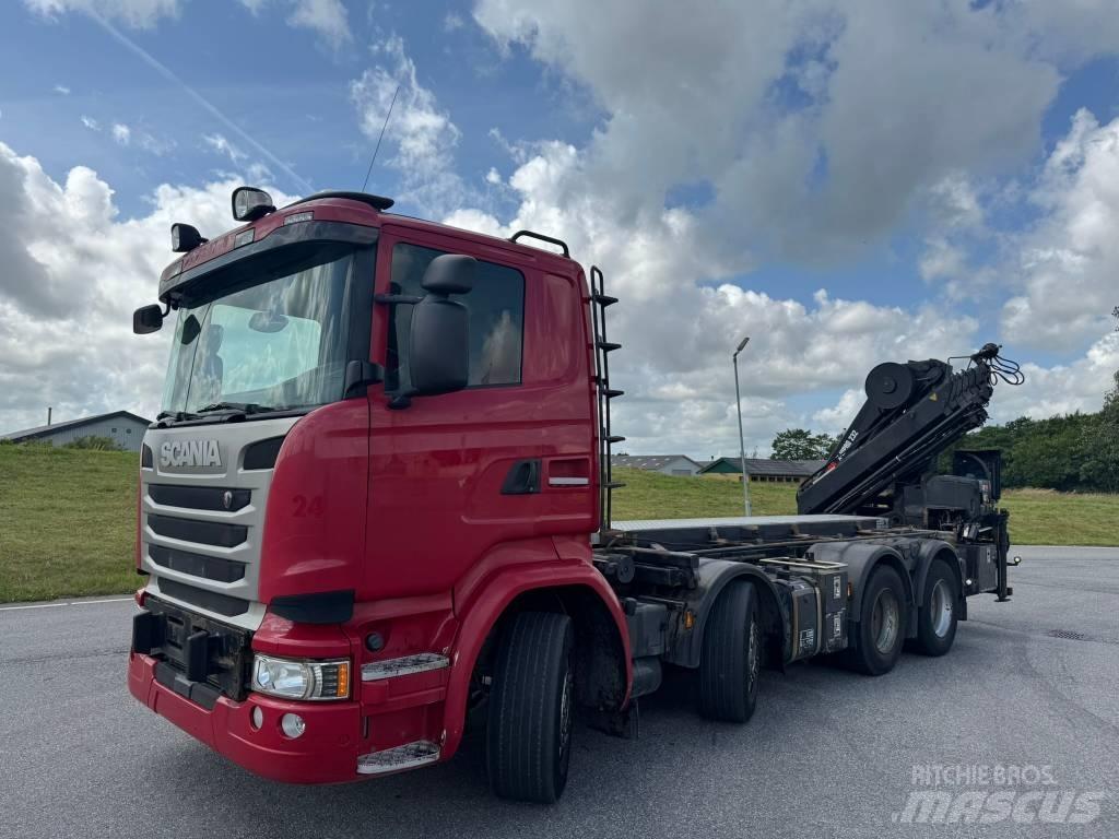 Scania R 490 Tovornjaki z žerjavom