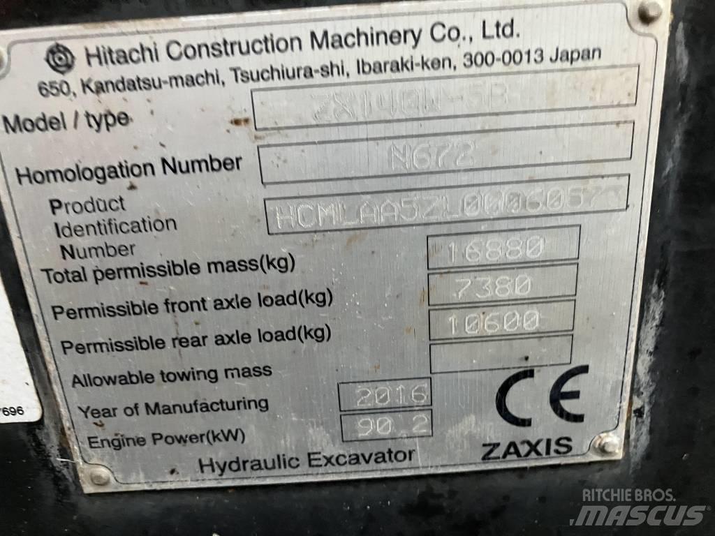 Hitachi ZX140-5B Bagri na kolesih