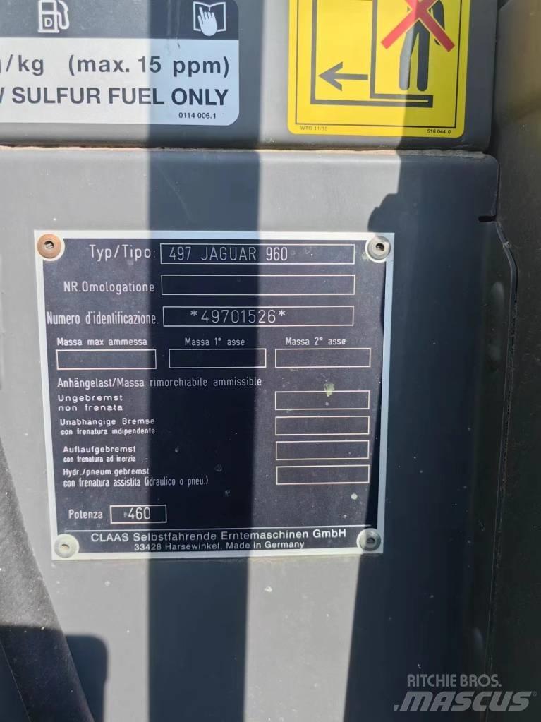 CLAAS Jaguar 960 4WD Stroji za krmo na lastni pogon