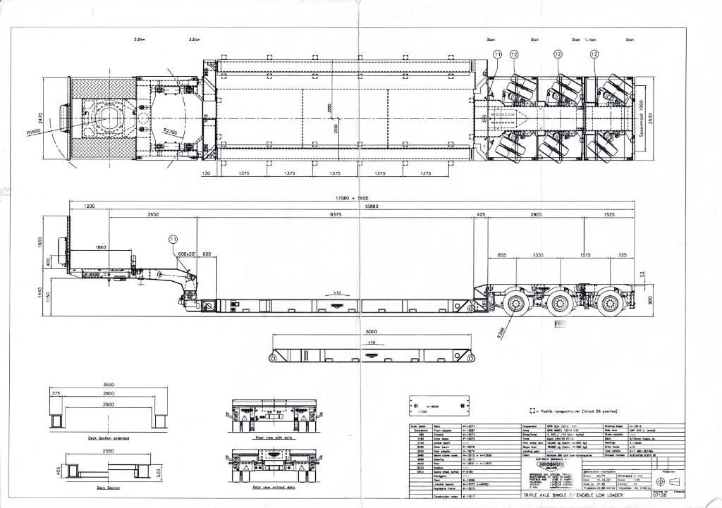 Broshuis Low loader Nizko noseče polprikolice