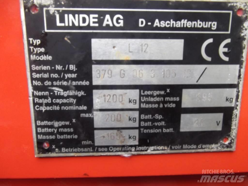 Linde L12 /379/ V-2097 Samopogonski ročni viličarji