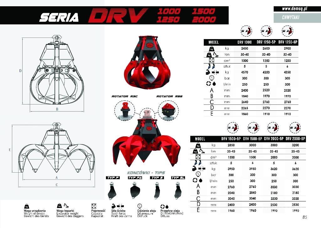  DEMOQ DRV600-5P Grabeži