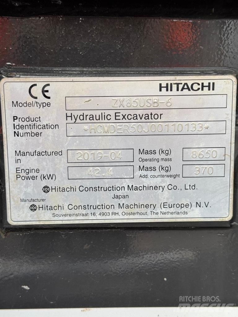 Hitachi ZX 85 US B-6 Midi bagri 7t – 12t