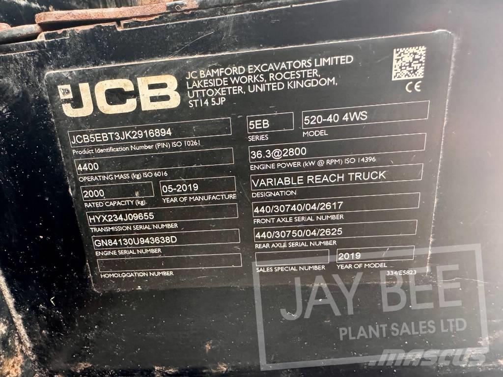 JCB 520-40 Teleskopski viličarji