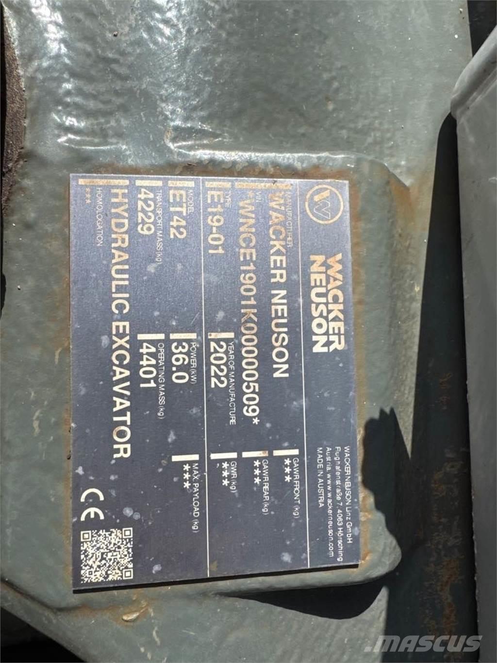 Wacker Neuson ET42 Bagri goseničarji