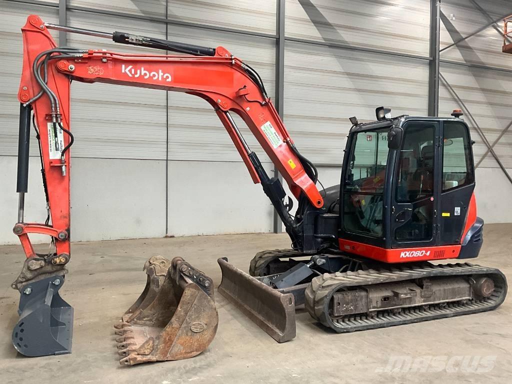 Kubota KX 080-4 Midi bagri 7t – 12t