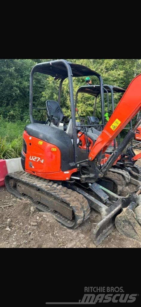 Kubota U 27-4 Mini bagri <7t