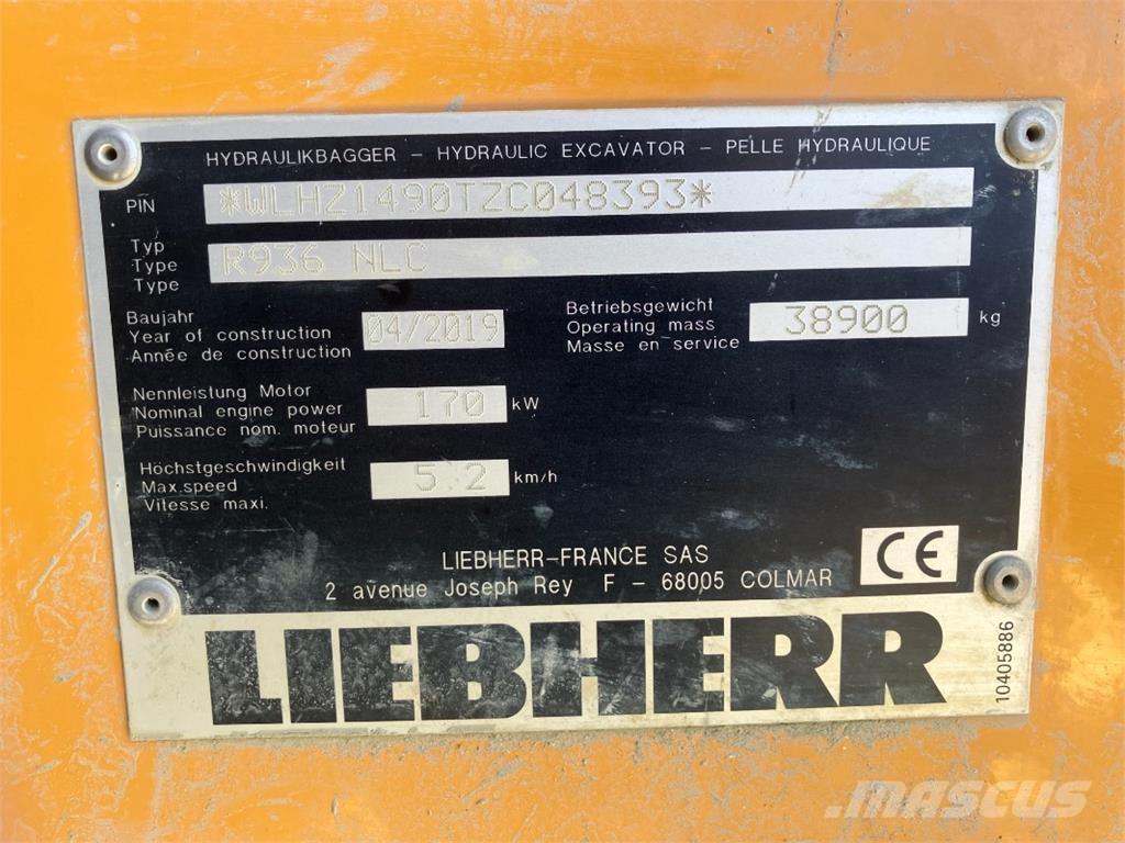 Liebherr R936 Bagri goseničarji