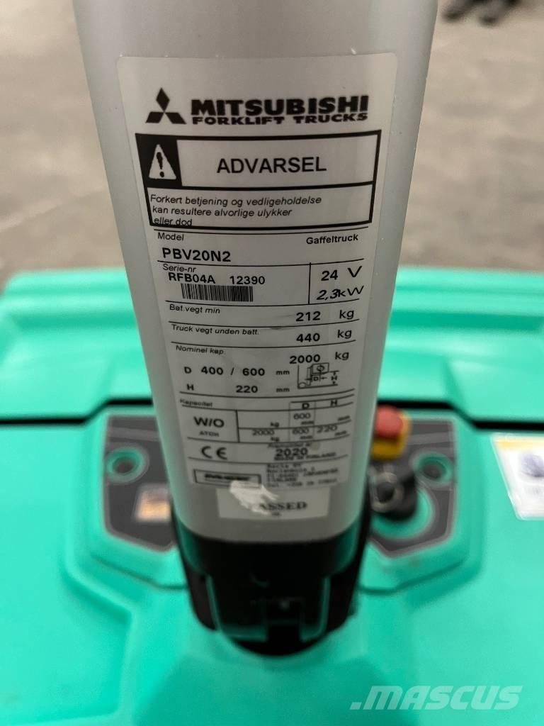 Mitsubishi PBV20N2 Ročni električni viličar