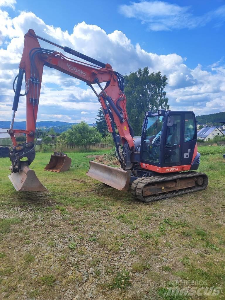 Kubota KX 080-4 Midi bagri 7t – 12t