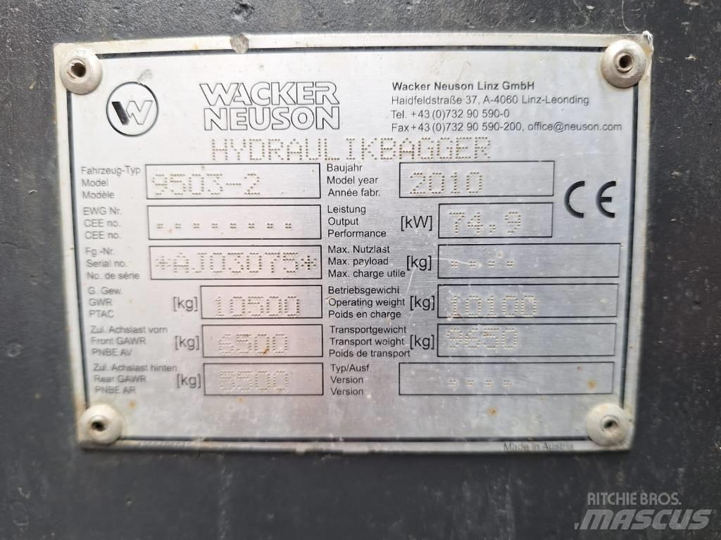 Wacker Neuson 9503-2 Bagri na kolesih