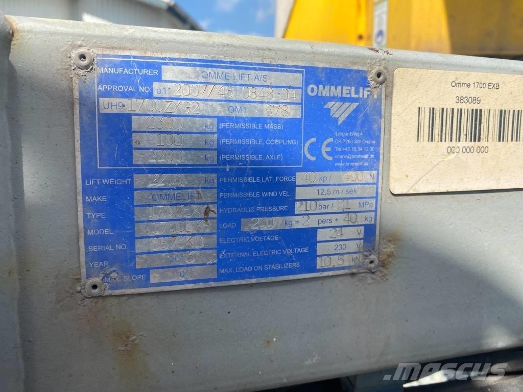 Omme 1700 EBX Vlečne dvižne ploščadi