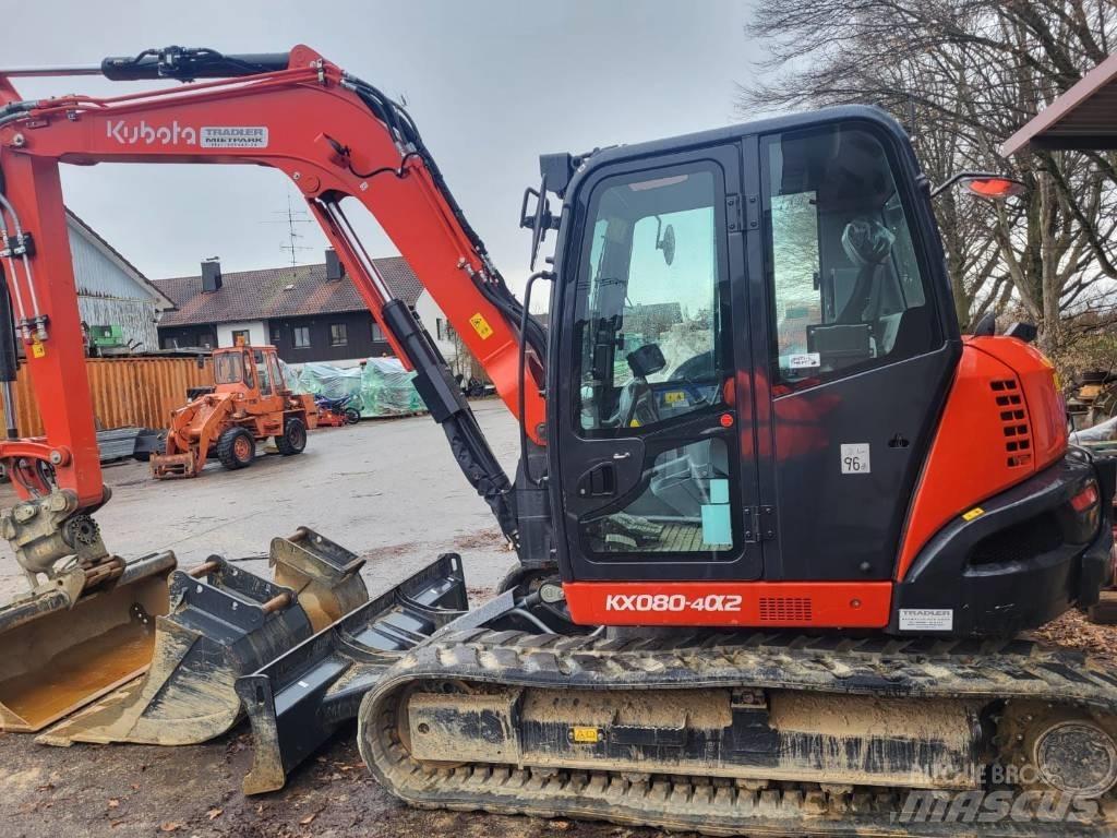 Kubota KX 080-4 Mini bagri <7t