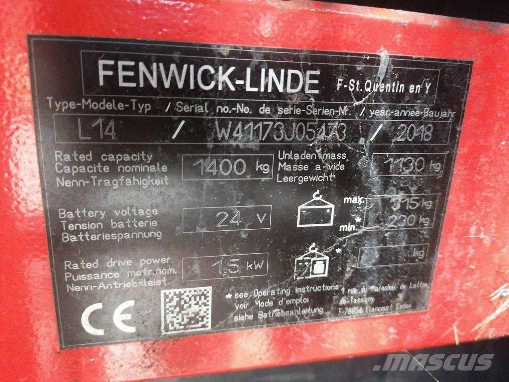 Linde L14 Ročni električni viličar