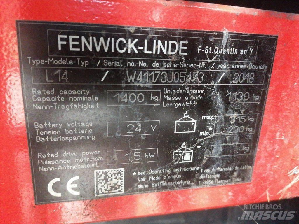 Linde L14 Ročni električni viličar
