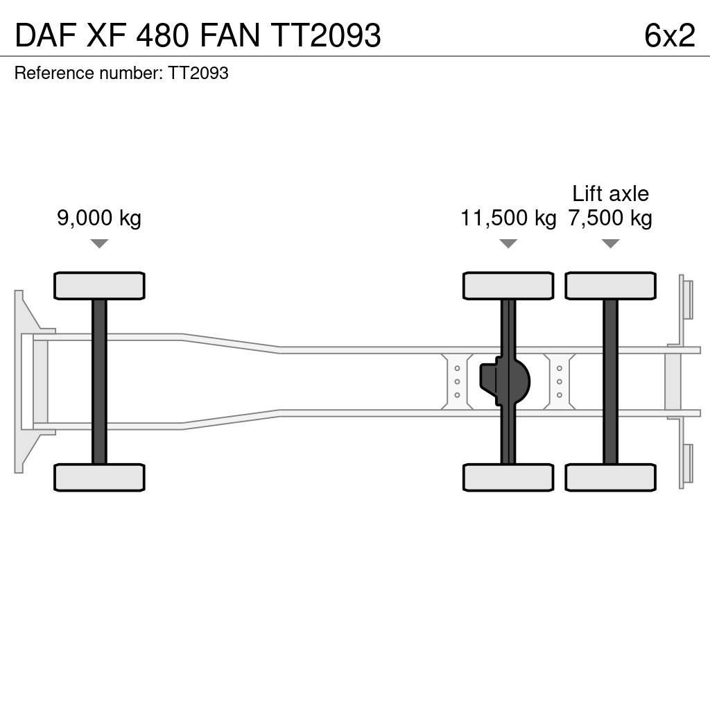 DAF XF 480 FAN Kotalni prekucni tovornjaki