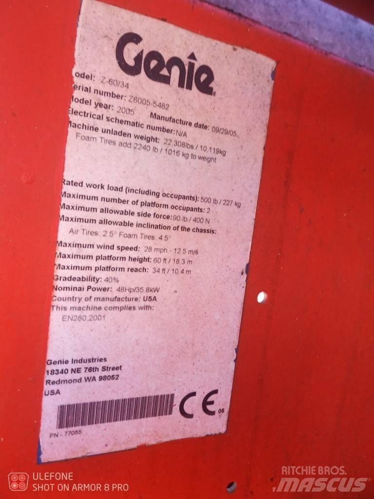 Genie Z 60/34 RT Zglobne dvižne ploščadi