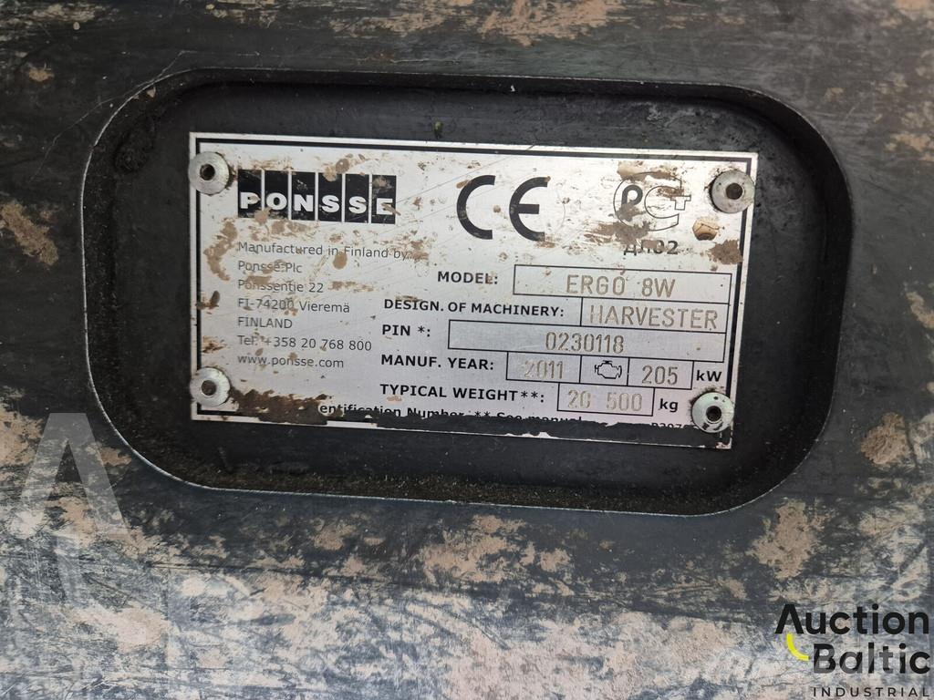 Ponsse Ergo 8W Harvesterji