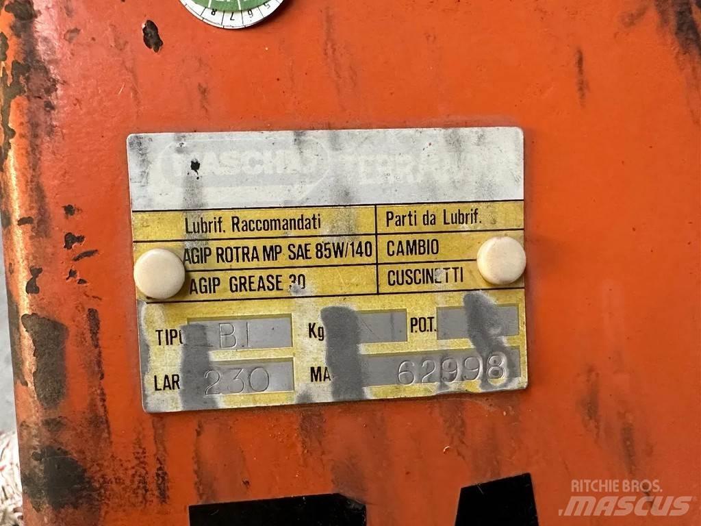 Maschio 230 Ostali priključki in naprave za pripravo tal