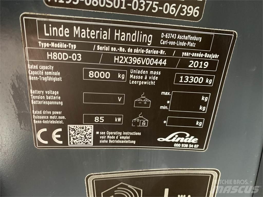 Linde H80D Dizelski viličarji