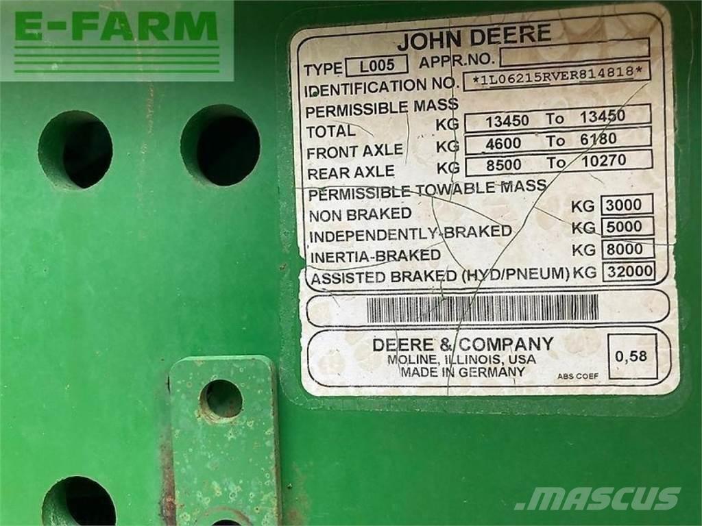 John Deere 6215r Traktorji