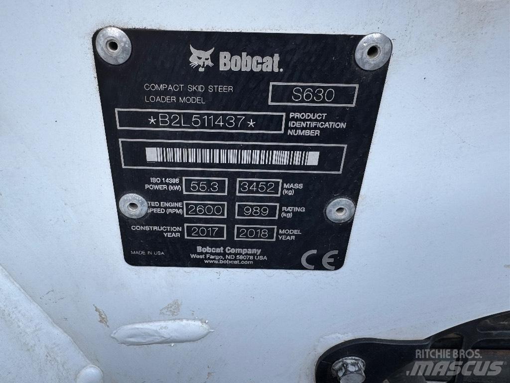 Bobcat S630 Skid steer mini nakladalci