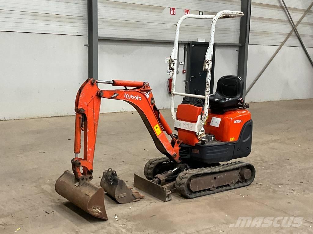 Kubota K 008-3 Mini bagri <7t