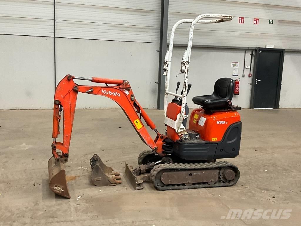 Kubota K 008-3 Mini bagri <7t