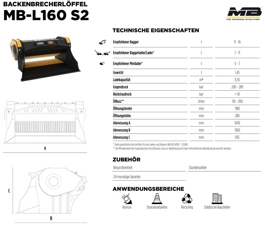 MB Crusher L 160 S2 Kladiva